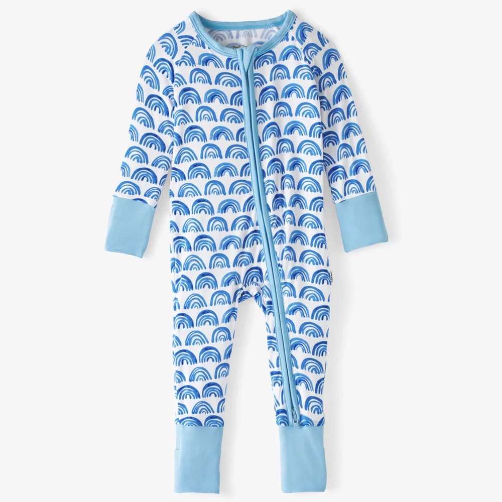 Little Sleepies Blue Rainbows Zippy